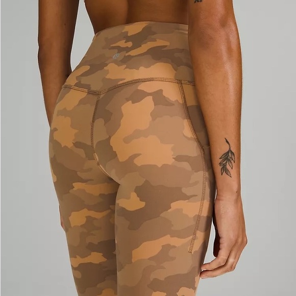 NEW! $128 Align High Rise HR Pant 25” Pockets 18 Heritage 365 Camo Beige Multi - Picture 1 of 12